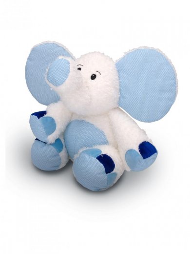 Slon Valda 45 cm, bílo-modrý