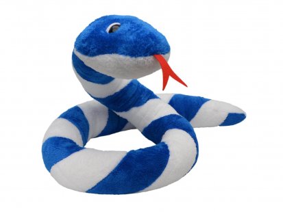 Had Suk 250 cm, modro-bílý, plyšová hračka