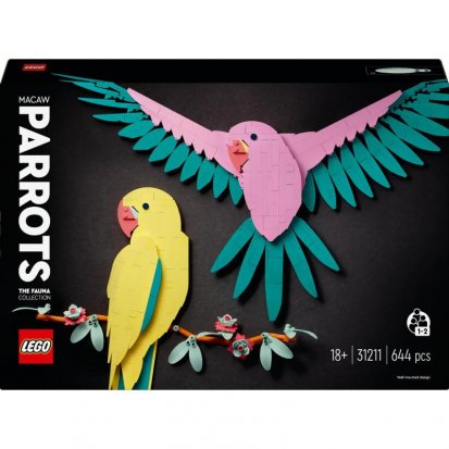 Lego Art 31211  Kolekce zvířat – Papoušci ara
