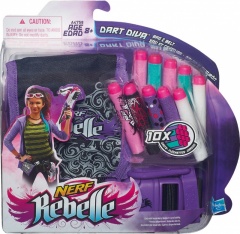 Hasbro NERF Rebelle - Brašna s opaskem a 10 šipkami