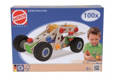 HEROS Constructor Čtyřkolka 100 dílů