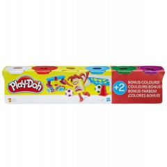 Hasbro Play-Doh Balení 6 tub - základní barvy