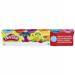 Hasbro Play-Doh Balení 6 tub - výrazné barvy