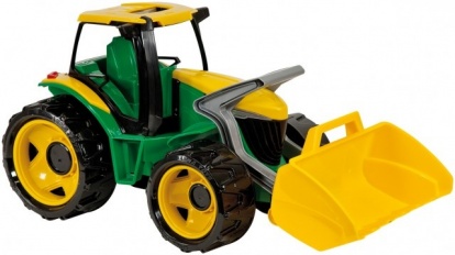 Traktor se lžící, zeleno žlutý
