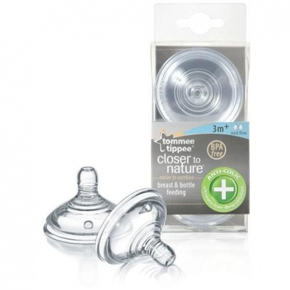 Náhradní savička C2N ANTI-COLIC, střední průtok 3+, 2ks