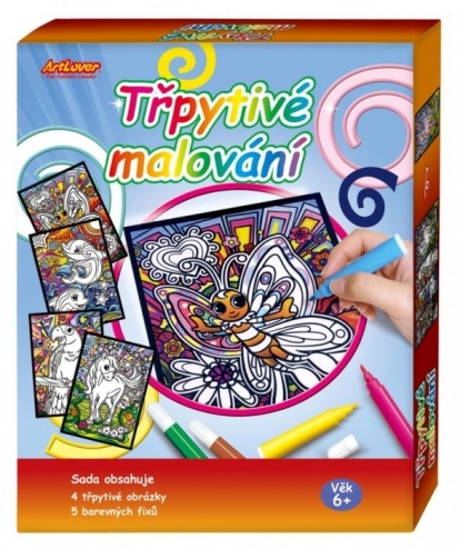 Třpytivé malování - krabice
