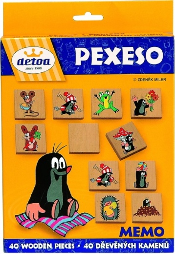 Detoa Pexeso Krteček dřevěné