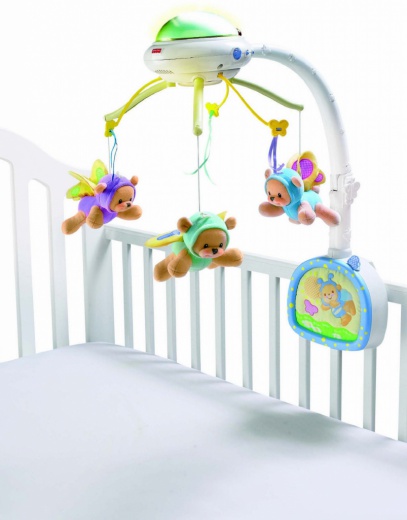 Fisher Price nový kolotoč nad postýlku motýlci