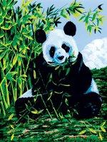 Malování podle čísel na plátno - Panda