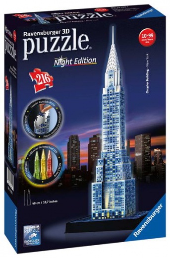 Ravensburger Chrysler building Noční edice 3D 216 dílků