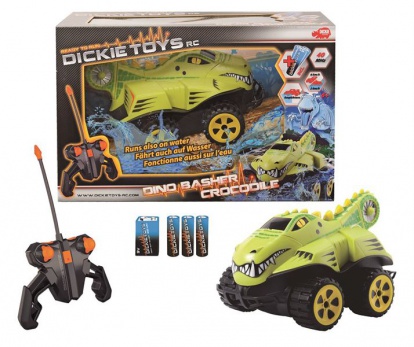 RC Dino krokodýl 1:24 obojživelný 4x4