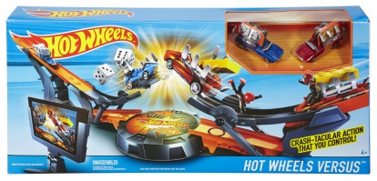 Mattel Hot Wheels dráha Ty proti soupeři