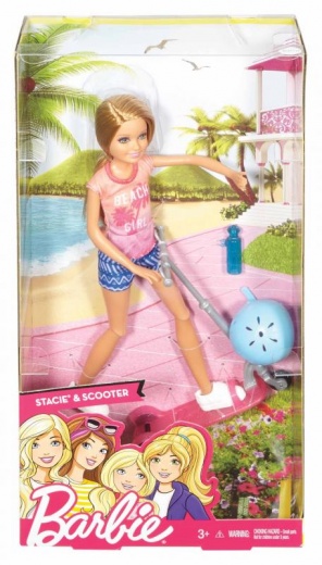 Mattel Barbie Stacie a koloběžka