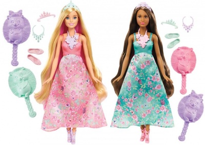 Mattel Barbie kouzelné barevné vlasy