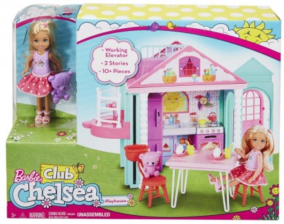 Mattel Barbie Chelsea a domeček