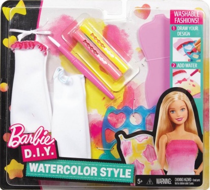 Mattel Barbie D.I.Y. akvarelové návrhářství