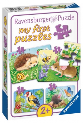 Ravensburger  Zvířata v zahradě 2/4/6/8 dílků