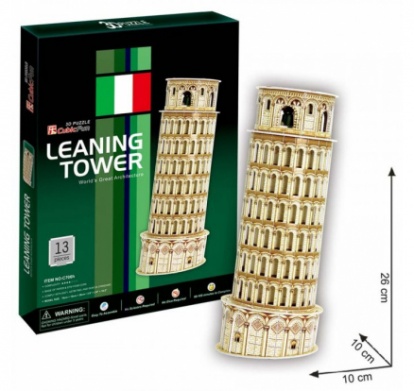 3D prostorové puzzle - Pisa - Šikmá věž - 13 dílků