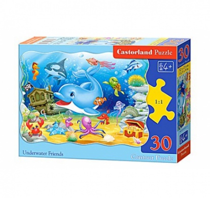 Puzzle CASTORLAND - Delfín a jeho kamarádi 30 dílků
