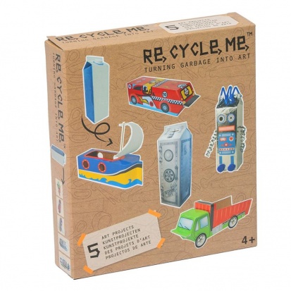 Set Re-cycle me pro kluky – karton od mléka