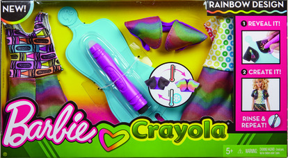 Mattel Barbie D.I.Y.crayola magický vzor