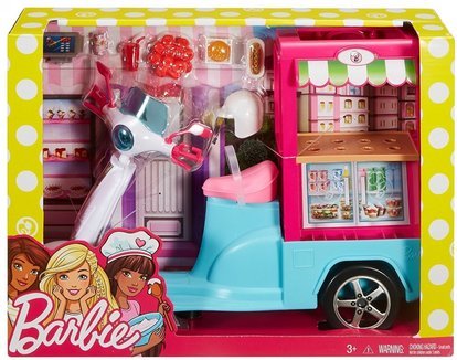 MATTEL Barbie vaření a pečení bistro skútr