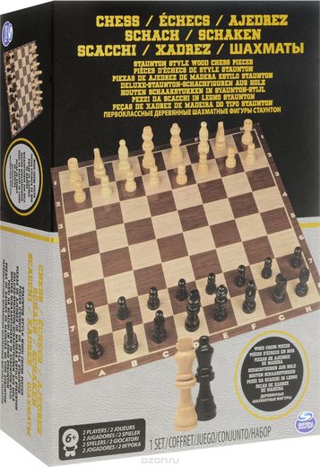 Spin Master Dřevěné šachy klasické