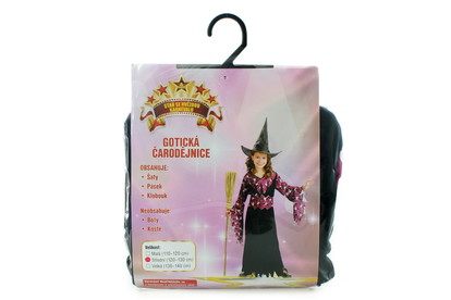 Kostým Gotická Čarodějka 120 - 130 cm