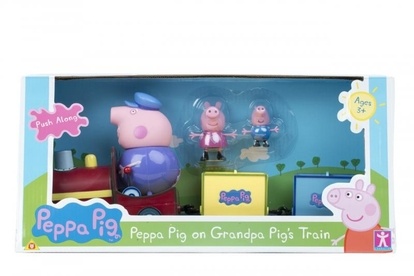 PEPPA PIG - vláček + 3 figurky