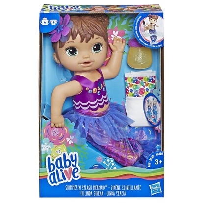 Hasbro Baby Alive Tmavovlasá mořská panna