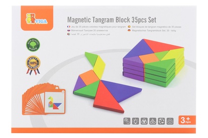 Viga Dřevěné magnetické tangramy