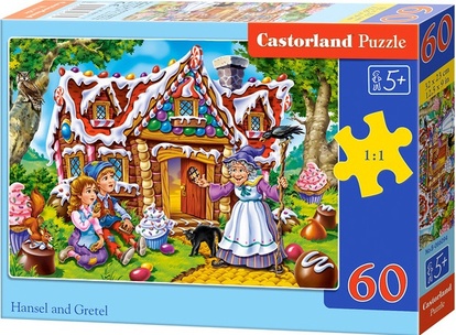 Puzzle CASTORLAND - Jeníček a Mařenka 60 dílků