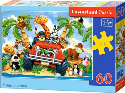 Puzzle CASTORLAND - Jízda na safari 60 dílků