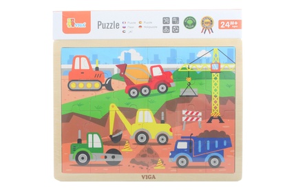 Viga Dřevěné puzzle 24 dílků - stavba