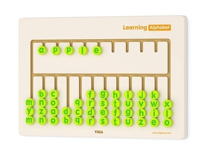 Viga Nástěnná dřevěná hra učíme se abecedu