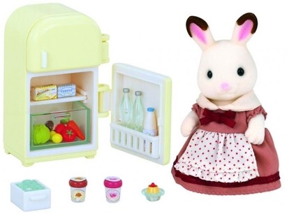 Sylvanian families Nábytek "chocolate" králíků - mamka u ledničky