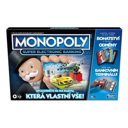 Hasbro Monopoly Super elektronické bankovnictví CZ verze