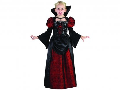MaDe Kostým na karneval - upírka, 120 - 130 cm