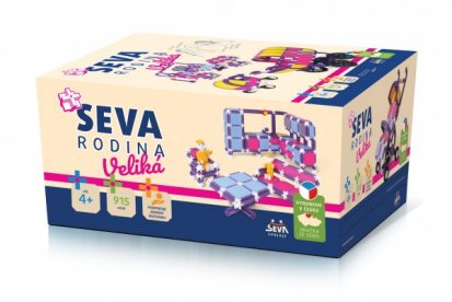 Stavebnice Seva plast Rodina Veliká 915ks