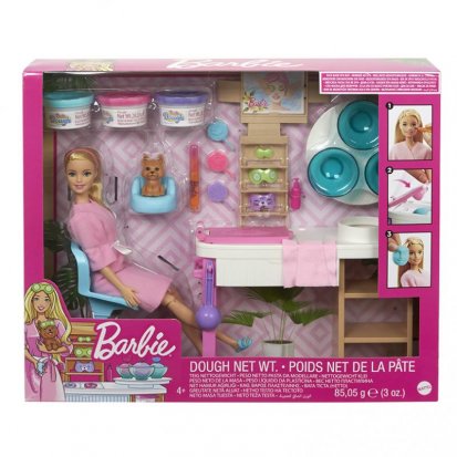 Mattel Barbie SALÓN KRÁSY HERNÍ SET S BĚLOŠKOU