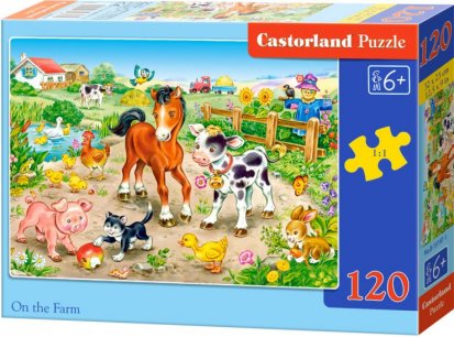 Puzzle CASTORLAND - Na farmě 120 dílků