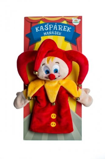 Teddies Kašpárek s rolničkami 27 cm