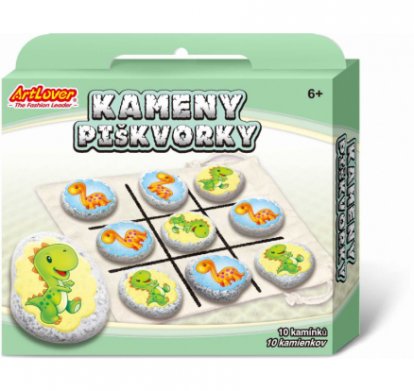 Kameny - piškvorky - dinosauři