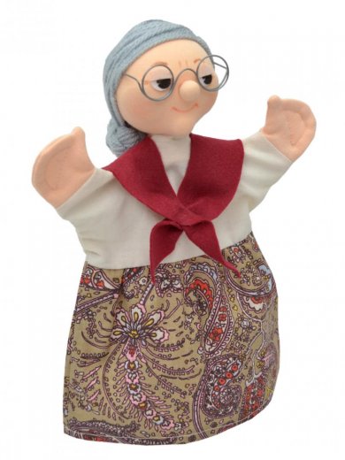 Babička Květa 27 cm, maňásek