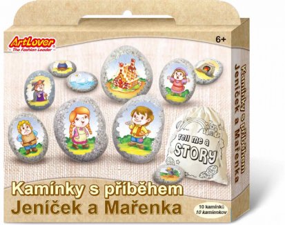 Kamínky s příběhem - Jeníček a Mařenka