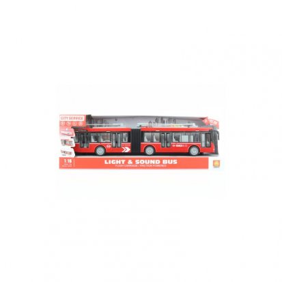 Trolejbus kloubový červený na baterie