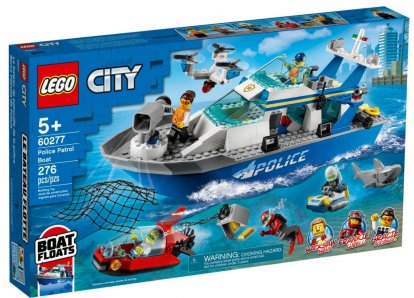 LEGO City 60277 Policejní hlídková loď