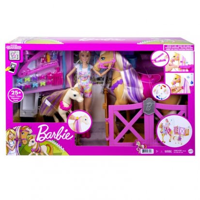 MATTEL Barbie Rozkošný koník s doplňky GXV77