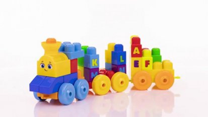 Mega Bloks HUDEBNÍ VLÁČEK S PÍSMENKY