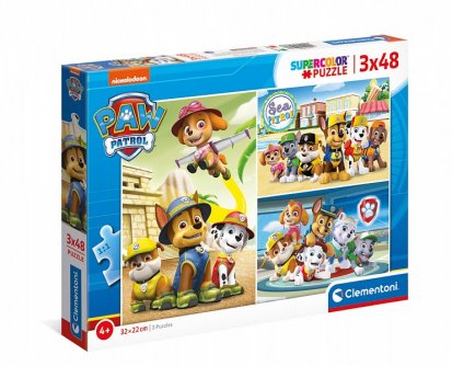 Clementoni Puzzle 3x48 dílků - Paw Patrol